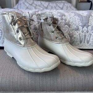 Sperry Saltwater Metallic Leather Duck Boot